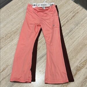 NEW 🆕 RBX Kids TWO Coral and Chocolate Leggings size 6X